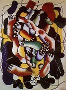 Fernard Leger Polychrome-s diver oil painting